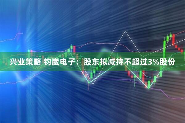 兴业策略 钧崴电子:股东拟减持不超过3%股份